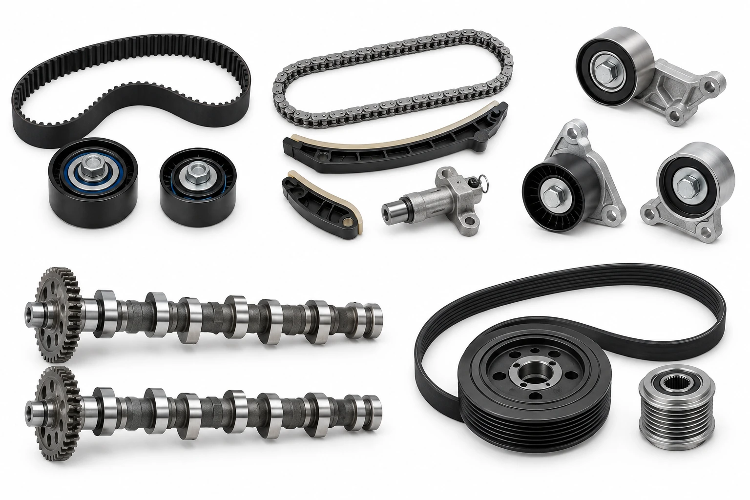 Componentes de distribuição do motor